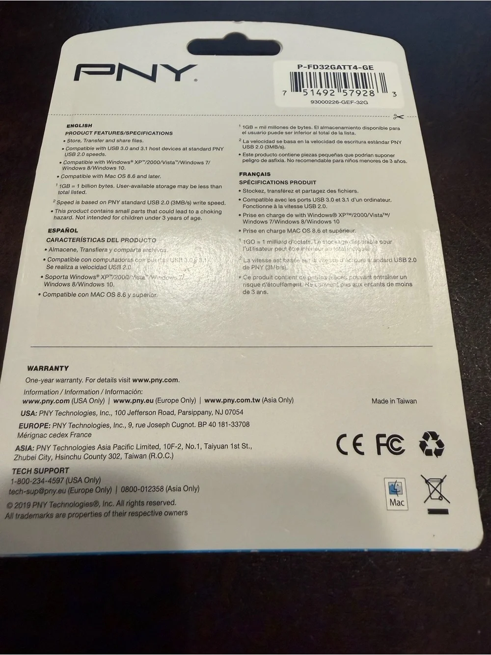 NEW PNY Attaché 4 32GB USB 2.0 Flash Drive – Sealed